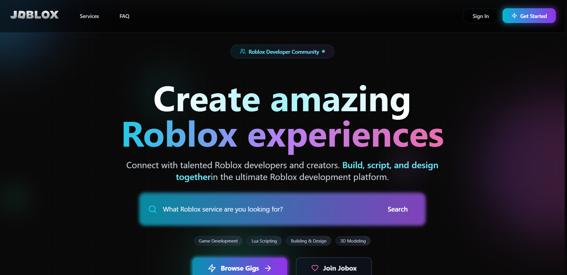 Joblox ~ Roblox Developers