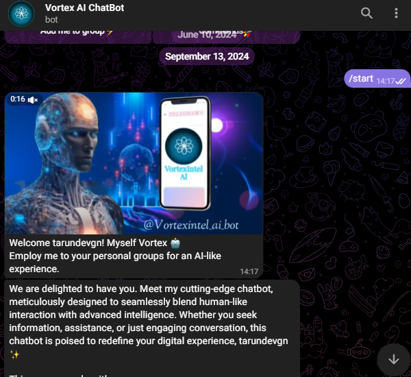 Vortex Ai Chat Bot